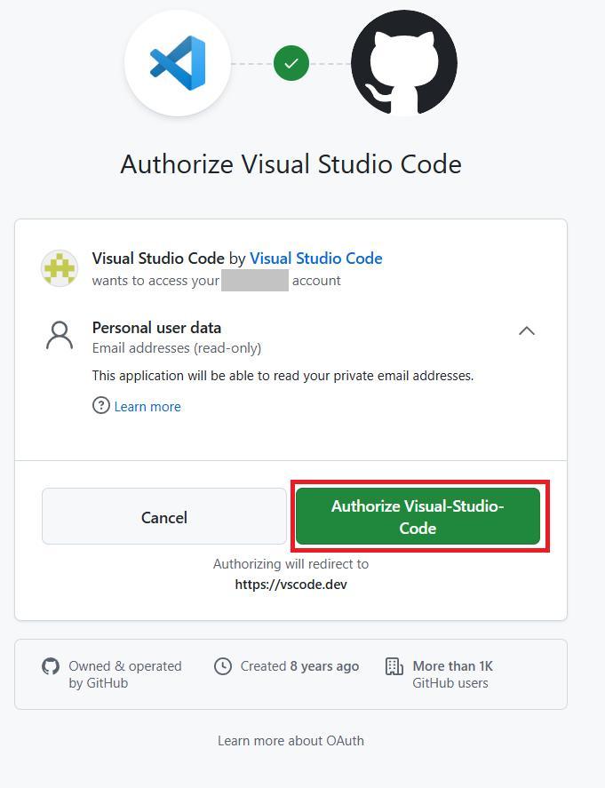 GitHubの画面。GitHubにサインインしている様子