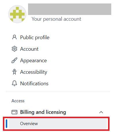 GitHubの料金プランを確認する画面2