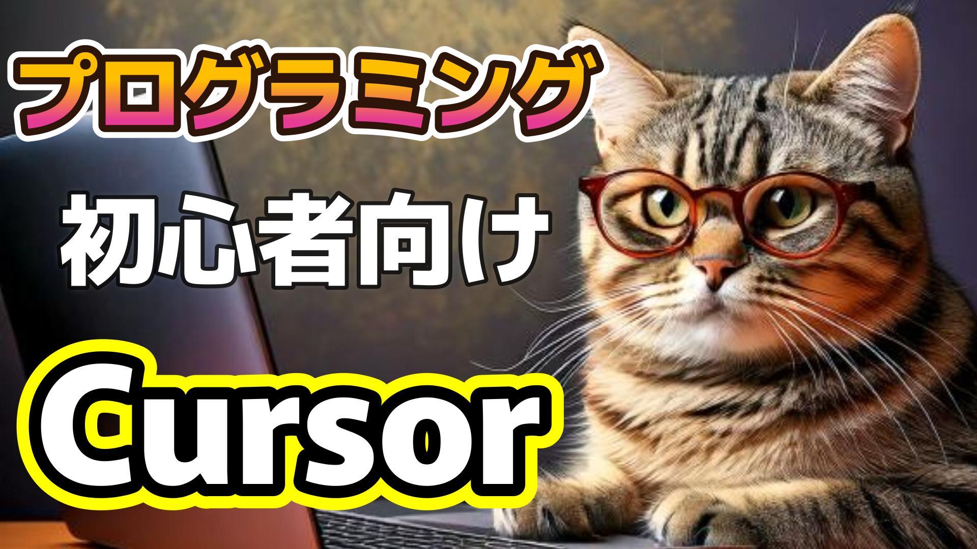 1_サムネイル画像_生成AI初心者_Cursor_ログインが必要