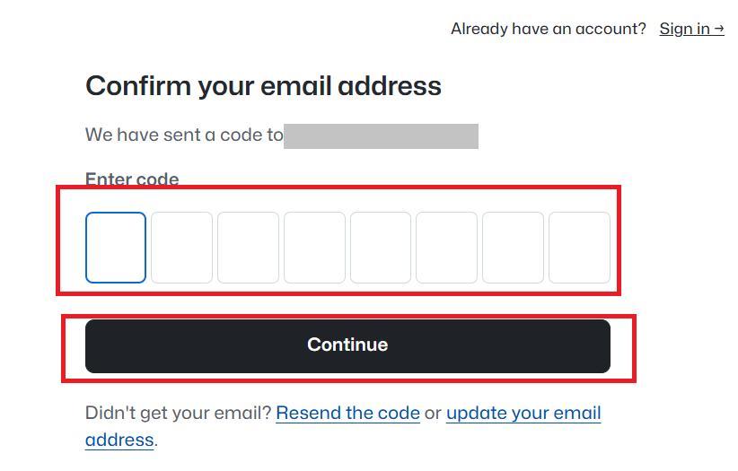 GitHubの画面。GitHubの認証コードを入力する画面の様子。
