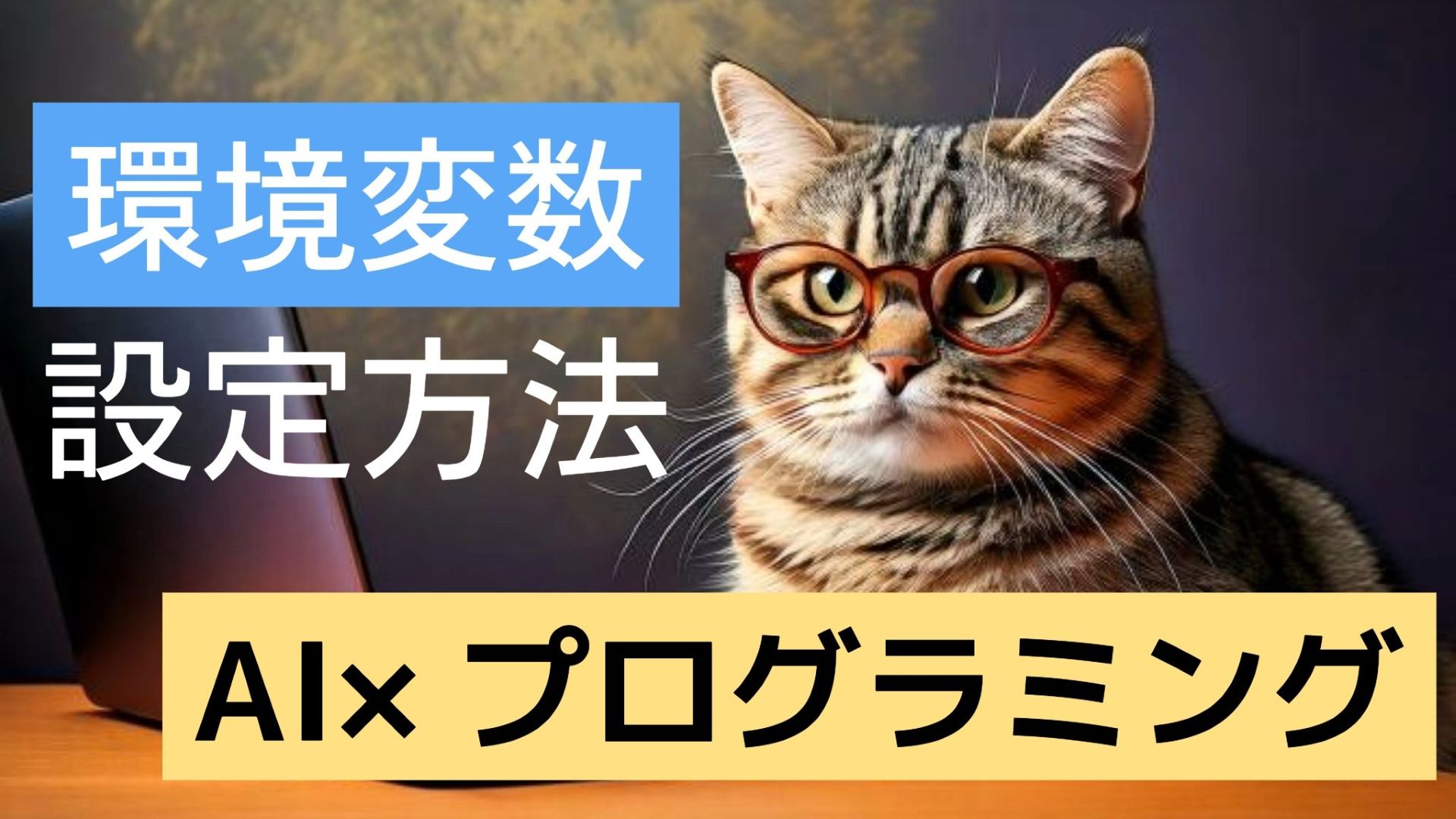 サムネイル画像1_生成AI初心者_VS CodeでClaude Code APIを使う方法_環境変数の設定方法