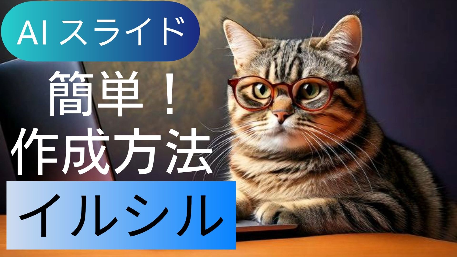 サムネイル画像_生成AI初心者_スライド生成AIイルシル_スライド作成方法