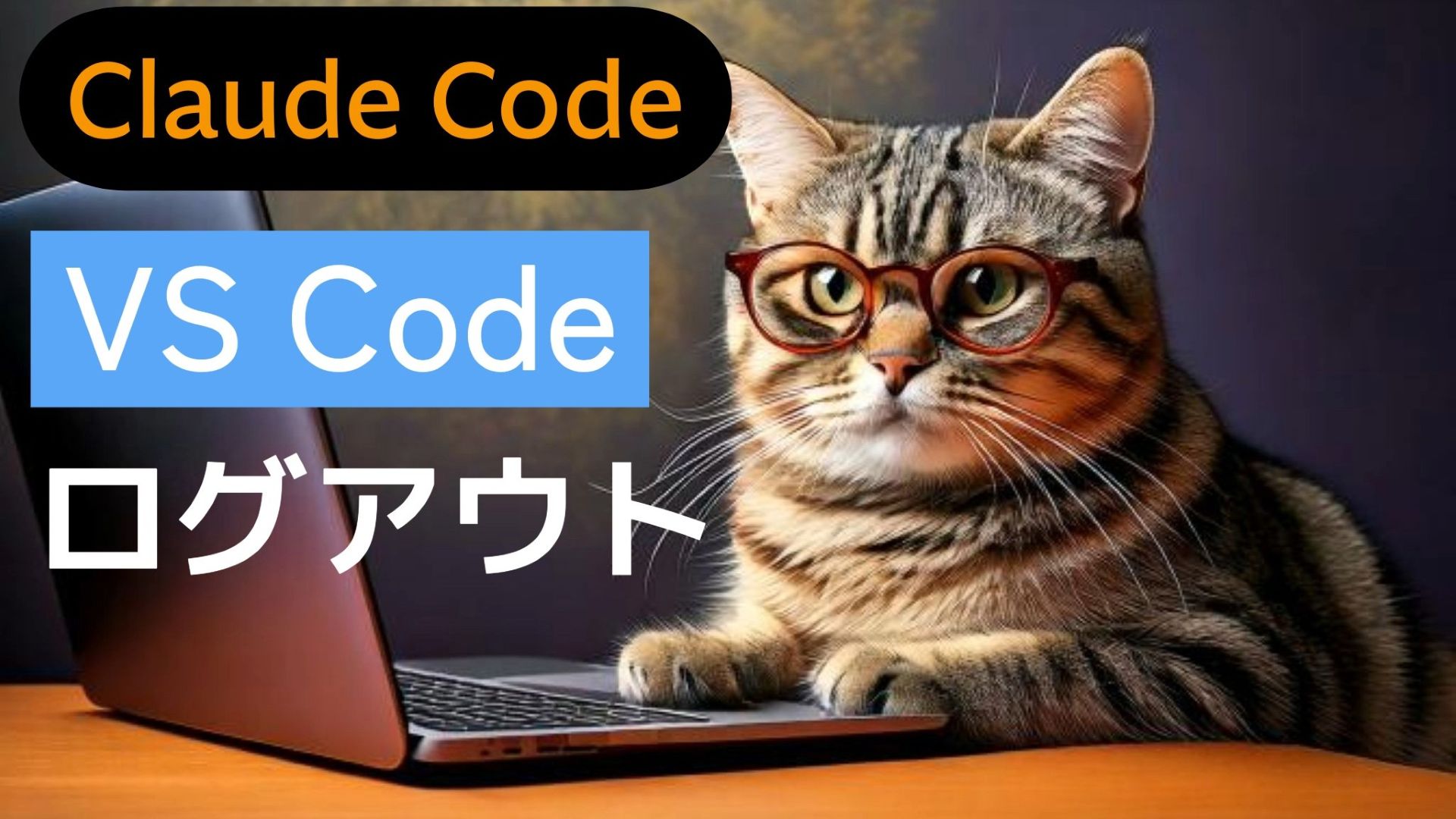 サムネイル画像01_生成AI初心者_Claude Code API_VS Code_ログアウトする方法