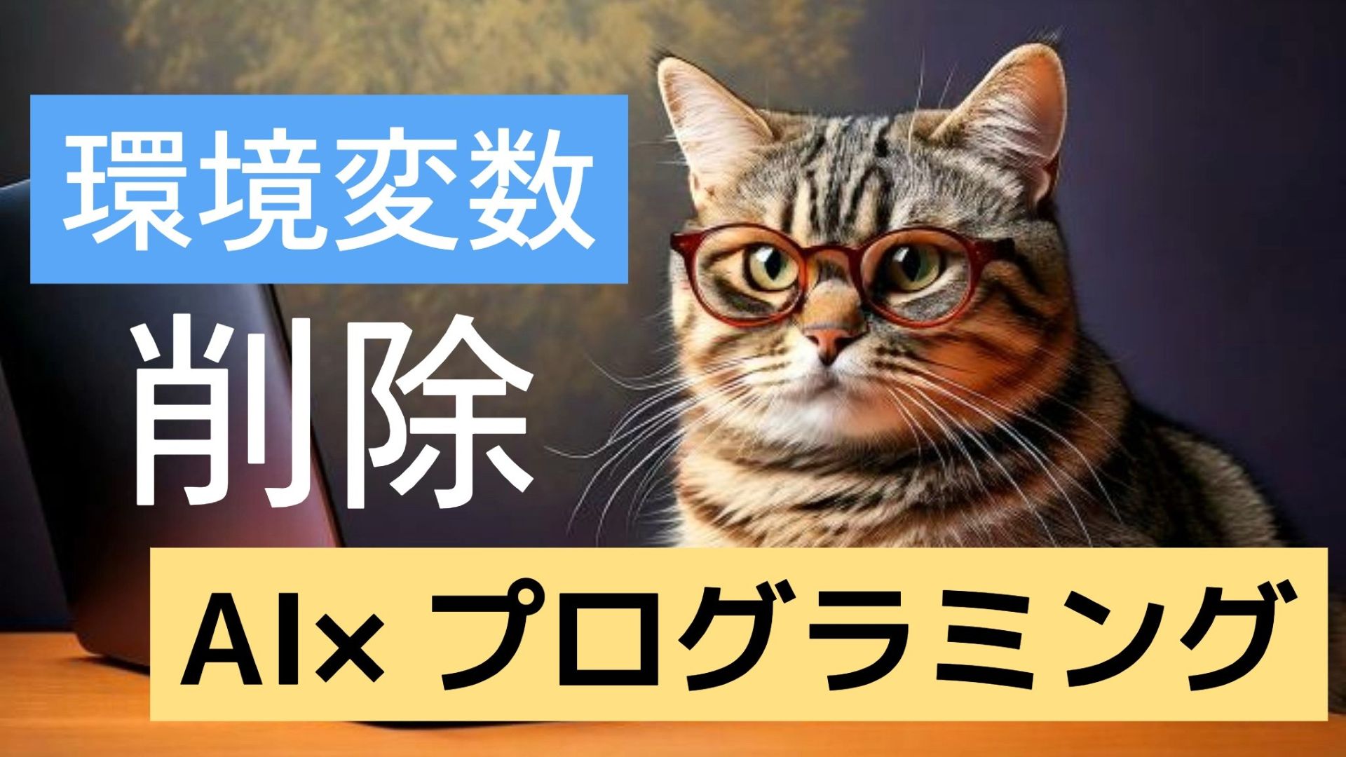 サムネイル画像1_生成AI初心者_Claude Code API_環境変数の削除方法